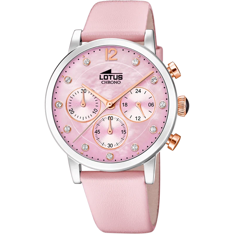 MONTRE LOTUS TRENDY 18674/2 ROSÉ, BRACELET CUIR, FEMME