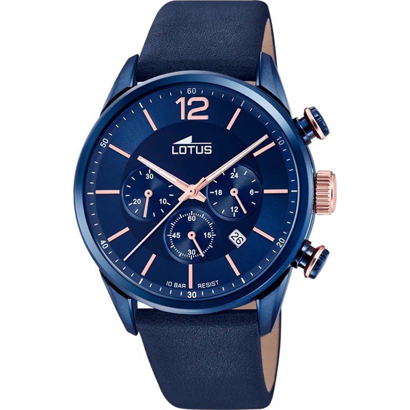 LOTUS MONTRE HOMME 18681/2 CHRONO CUIR