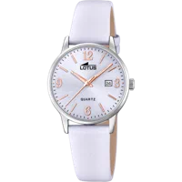 MONTRE LOTUS CLASSIC STEEL 18699/3 BLEU, BRACELET CUIR, FEMME