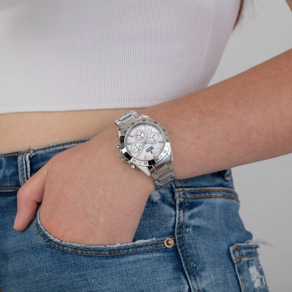ساعة FESTINA BOYFRIEND F20397/1 بلون الصدف، سوار من الفولاذ، نسائي — صورة المنتج 2