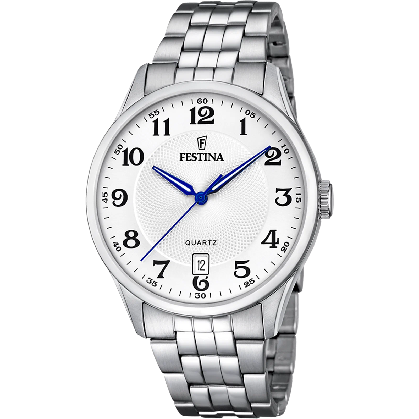 MONTRE FESTINA CLASSICS F20425/1 BLANC, BRACELET EN ACIER, HOMME — Image du produit 1