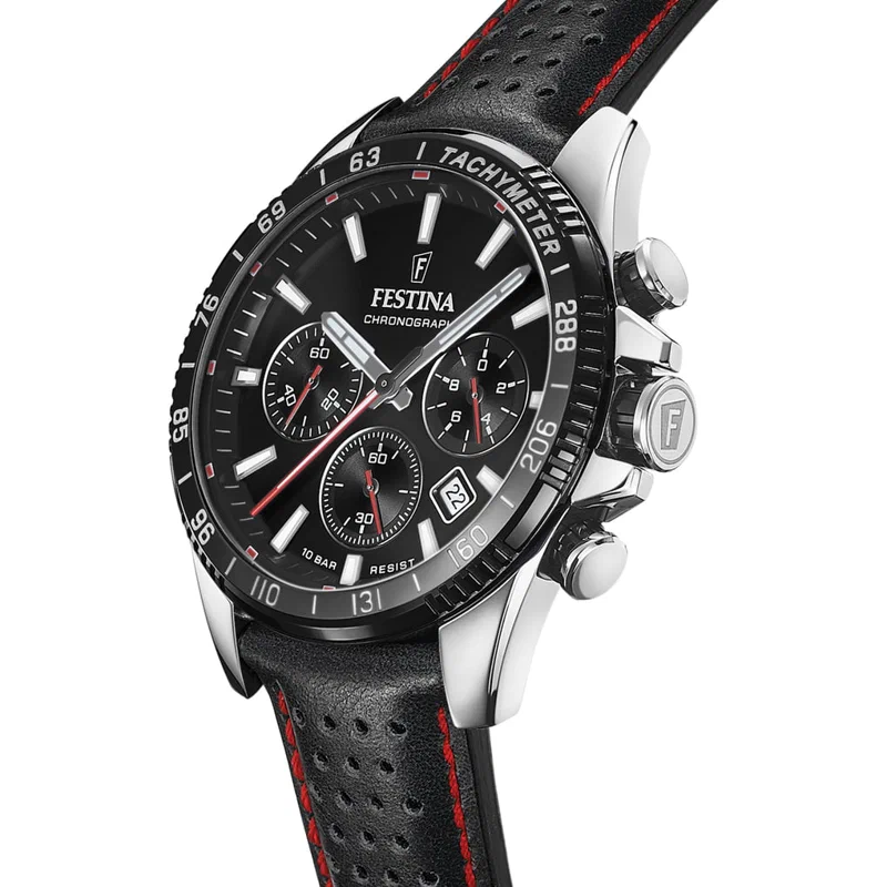 MONTRE FESTINA F20561/4 NOIR, BRACELET CUIR, HOMME — Image du produit 3
