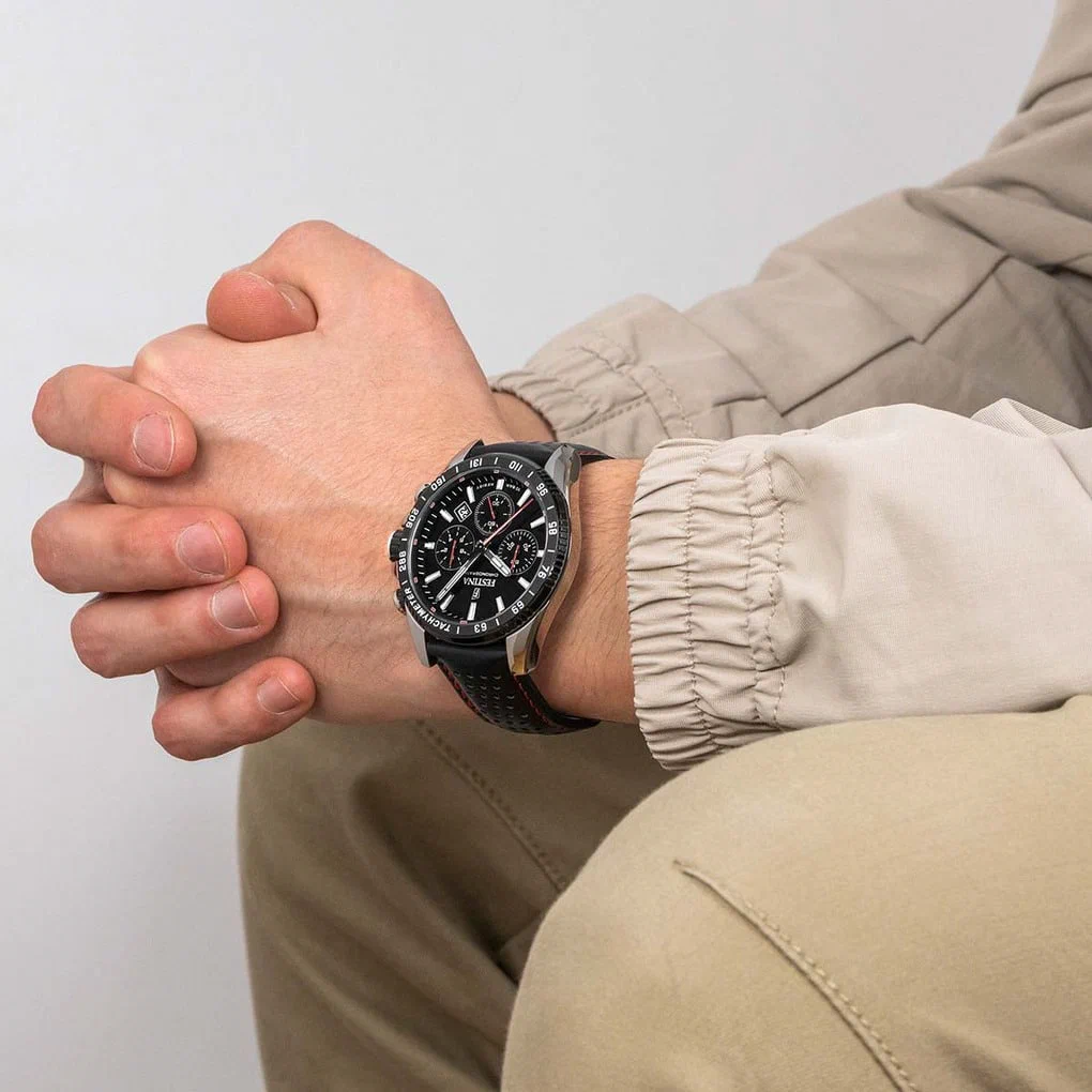 MONTRE FESTINA F20561/4 NOIR, BRACELET CUIR, HOMME — Image du produit 4