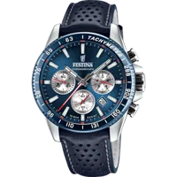MONTRE FESTINA F20561/2 BLEU, BRACELET CUIR, HOMME