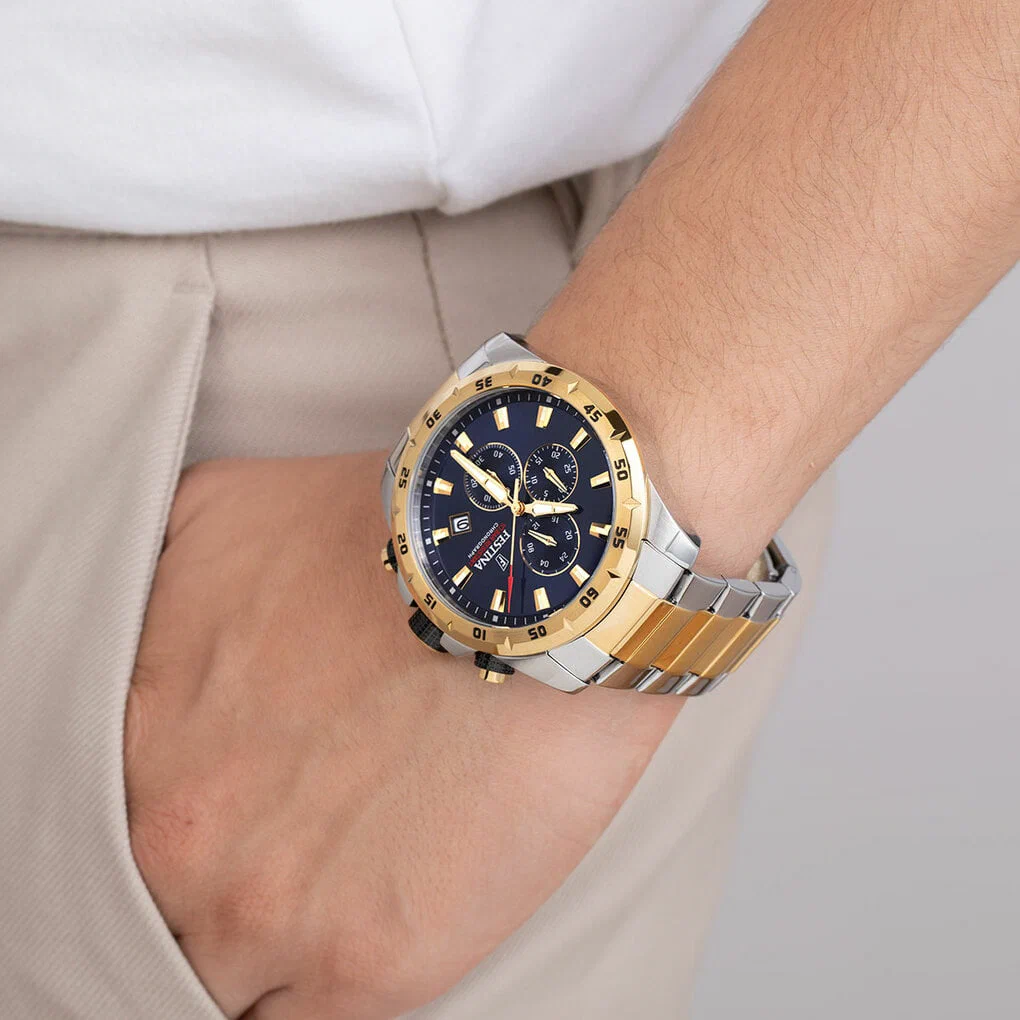 MONTRE FESTINA F20562/2 BLEU, BRACELET EN ACIER, HOMME — Image du produit 4