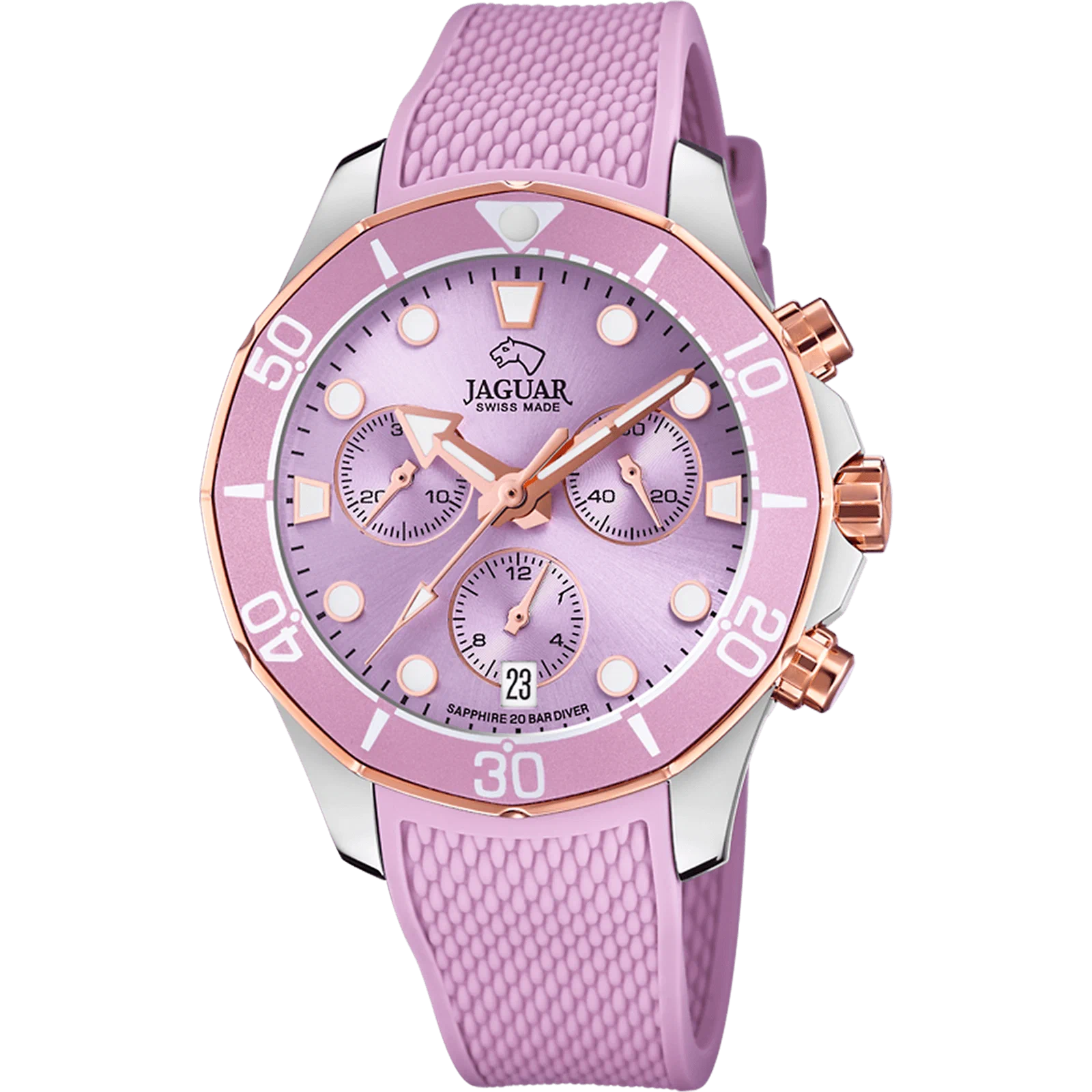 JAGUAR MONTRE FEMME J890/2 EXECUTIVE LADIES CAOUTCHOUC — Image du produit 1