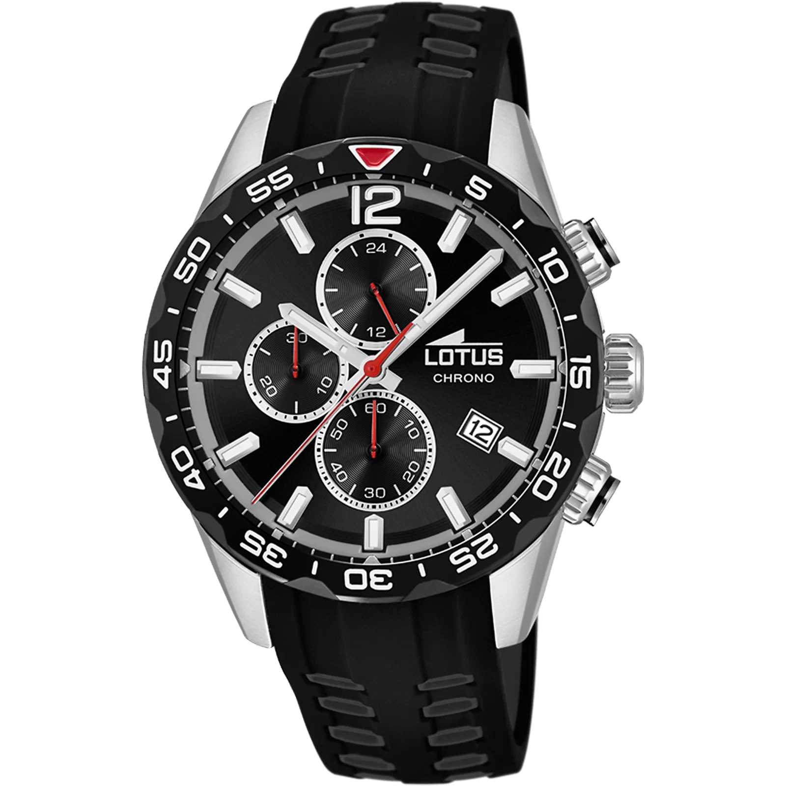 LOTUS COLOR WATCH 18590/4 BLACK, RUBBER STRAP, MEN'S — Product image 1