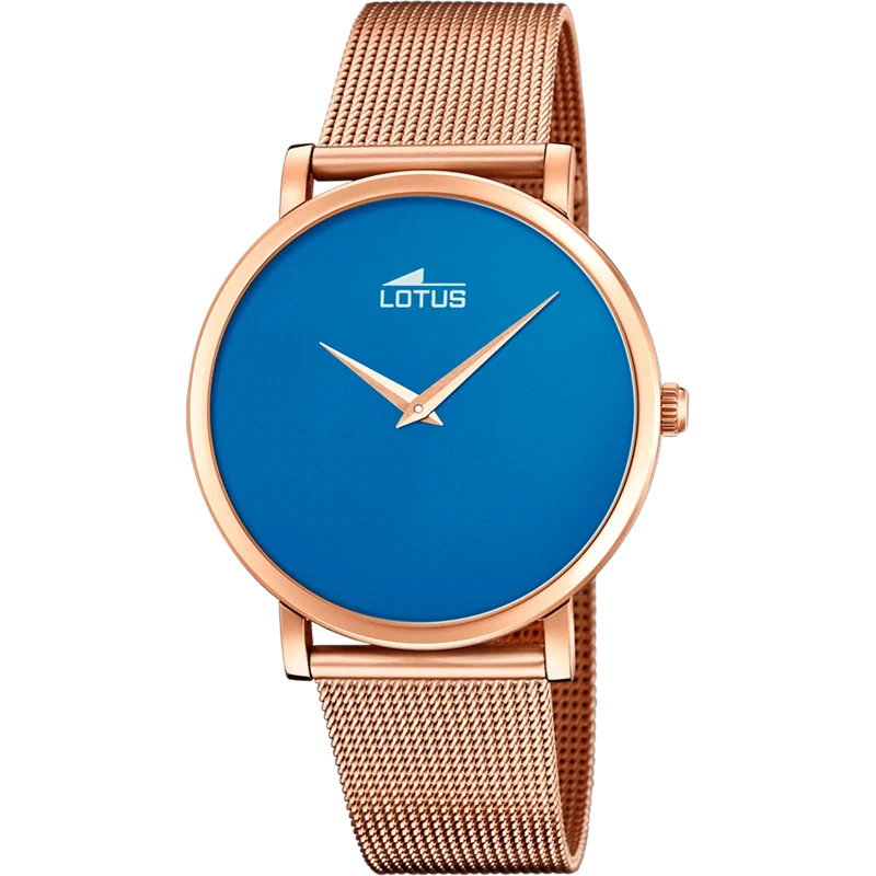 MONTRE LOTUS MINIMALIST 18773/1 BLEU, BRACELET ACIER, HOMME