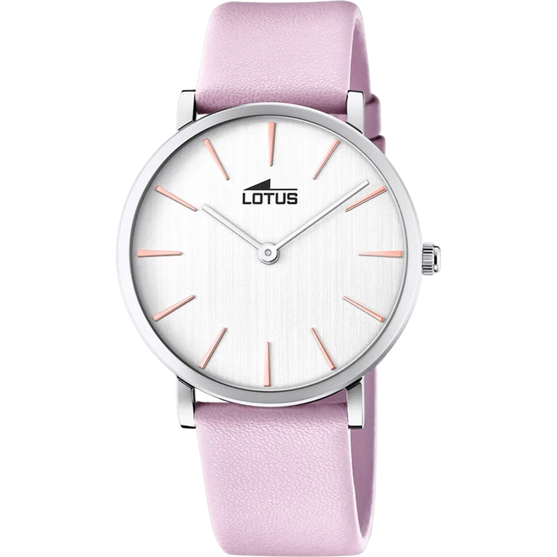 MONTRE LOTUS MINIMALIST 18776/2 ARGENT, BRACELET CUIR, FEMME