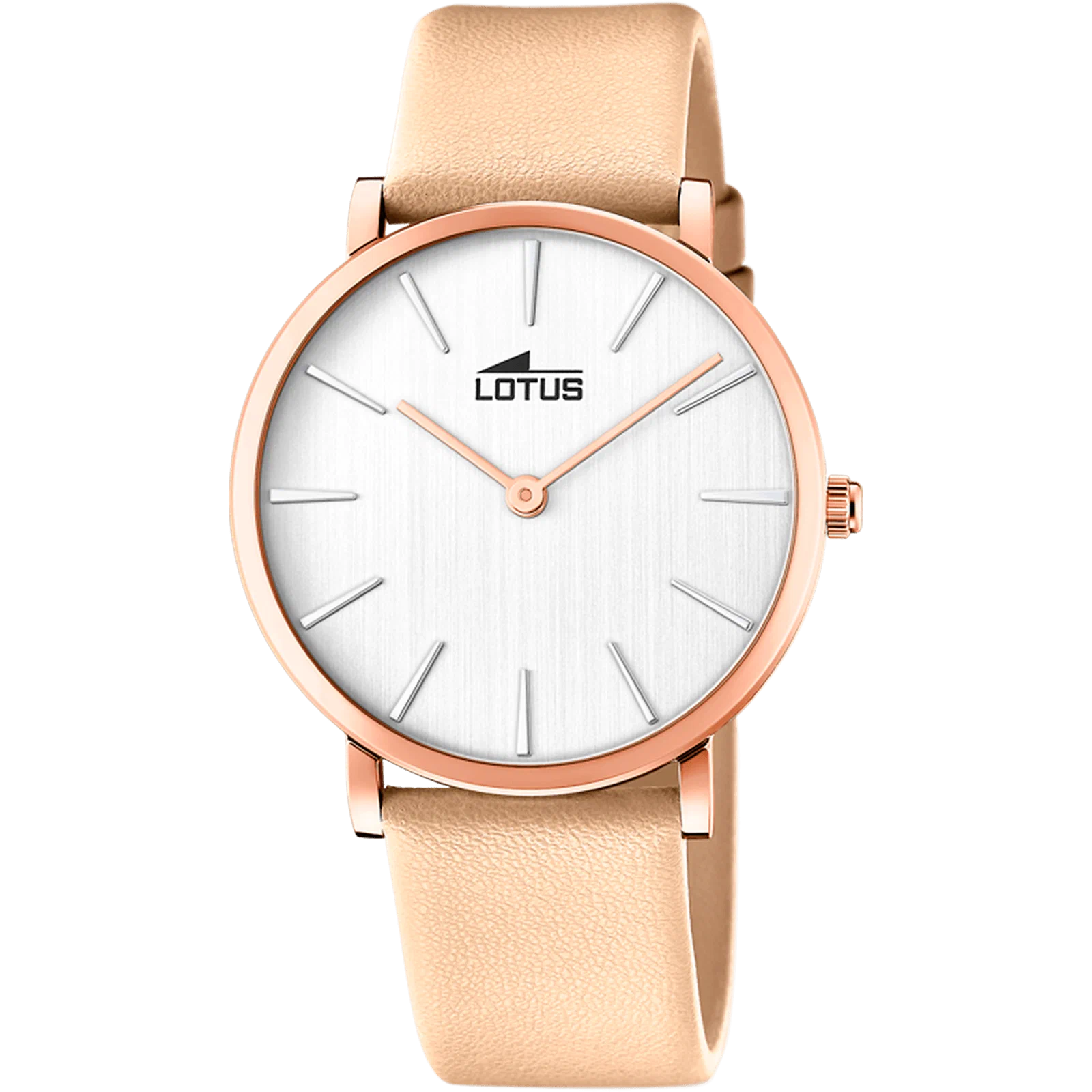 LOTUS MINIMALIST WATCH 18777/2 CREAM, LEATHER STRAP, WOMEN'S — Product image 1