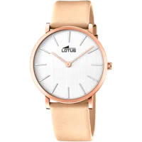 LOTUS MINIMALIST WATCH 18777/2 CREAM, LEATHER STRAP, WOMEN'S