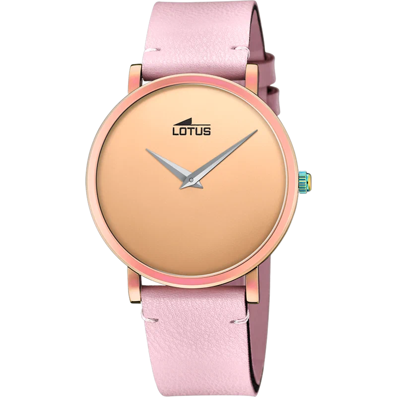 LOTUS MINIMALIST WATCH 18778/1 ROSE, LEATHER STRAP, WOMEN'S