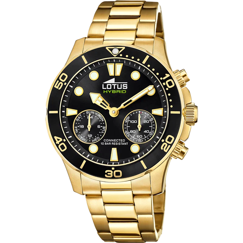 LOTUS CONNECTED 18802/2 NOIR, BRACELET ACIER, HOMME