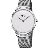 LOTUS MINIMALIST WATCH 18493/A WHITE, STEEL BRACELET, MEN'S