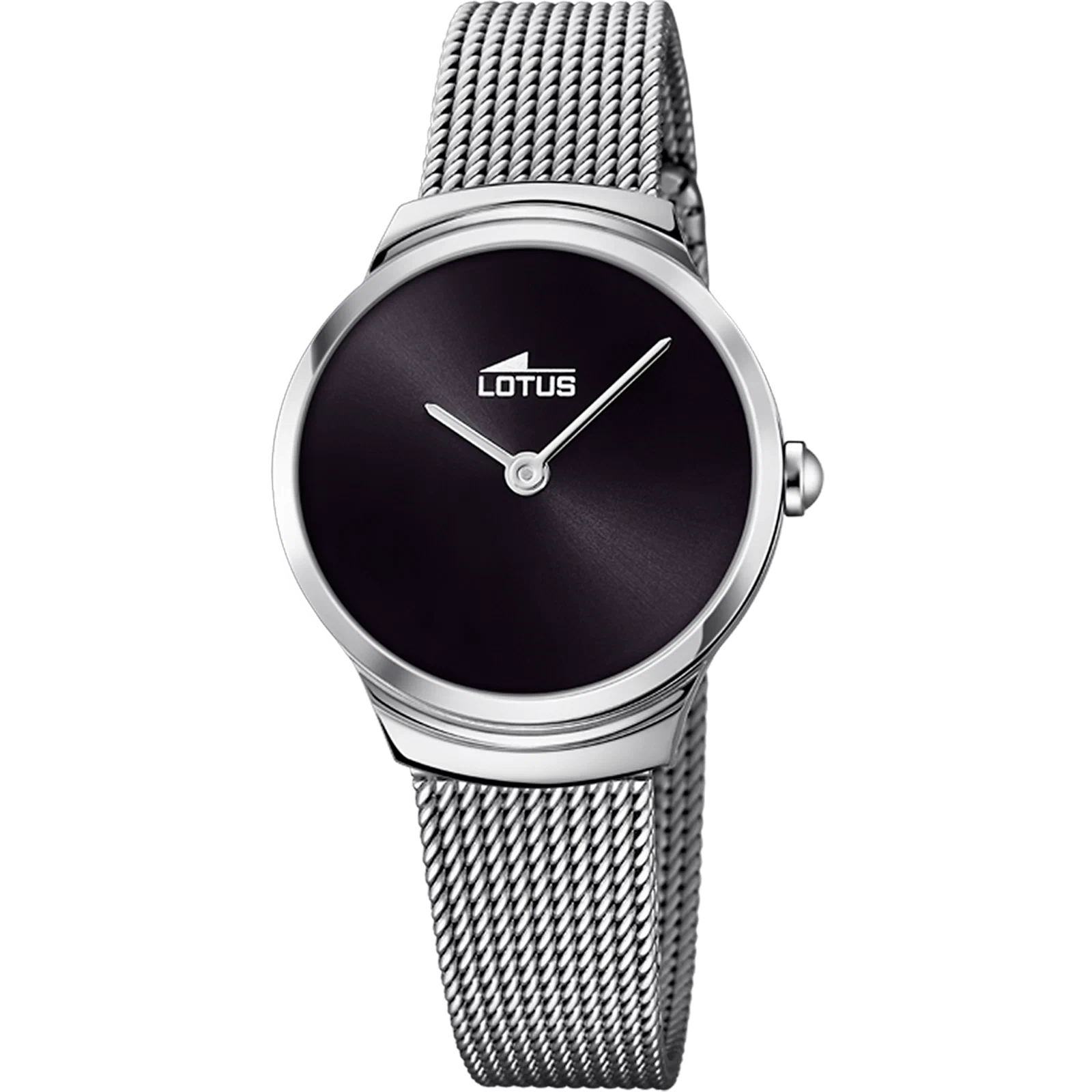 ساعة LOTUS MINIMALIST 18495/C سوداء، سوار فولاذي، نسائي — صورة المنتج 1