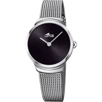 MONTRE LOTUS MINIMALIST 18495/C NOIR, BRACELET ACIER, FEMME