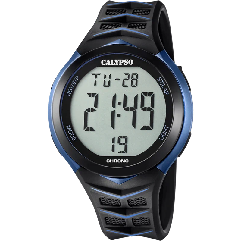 MONTRE CALYPSO K5730/2 NOIR, BRACELET CAOUTCHOUC, HOMME