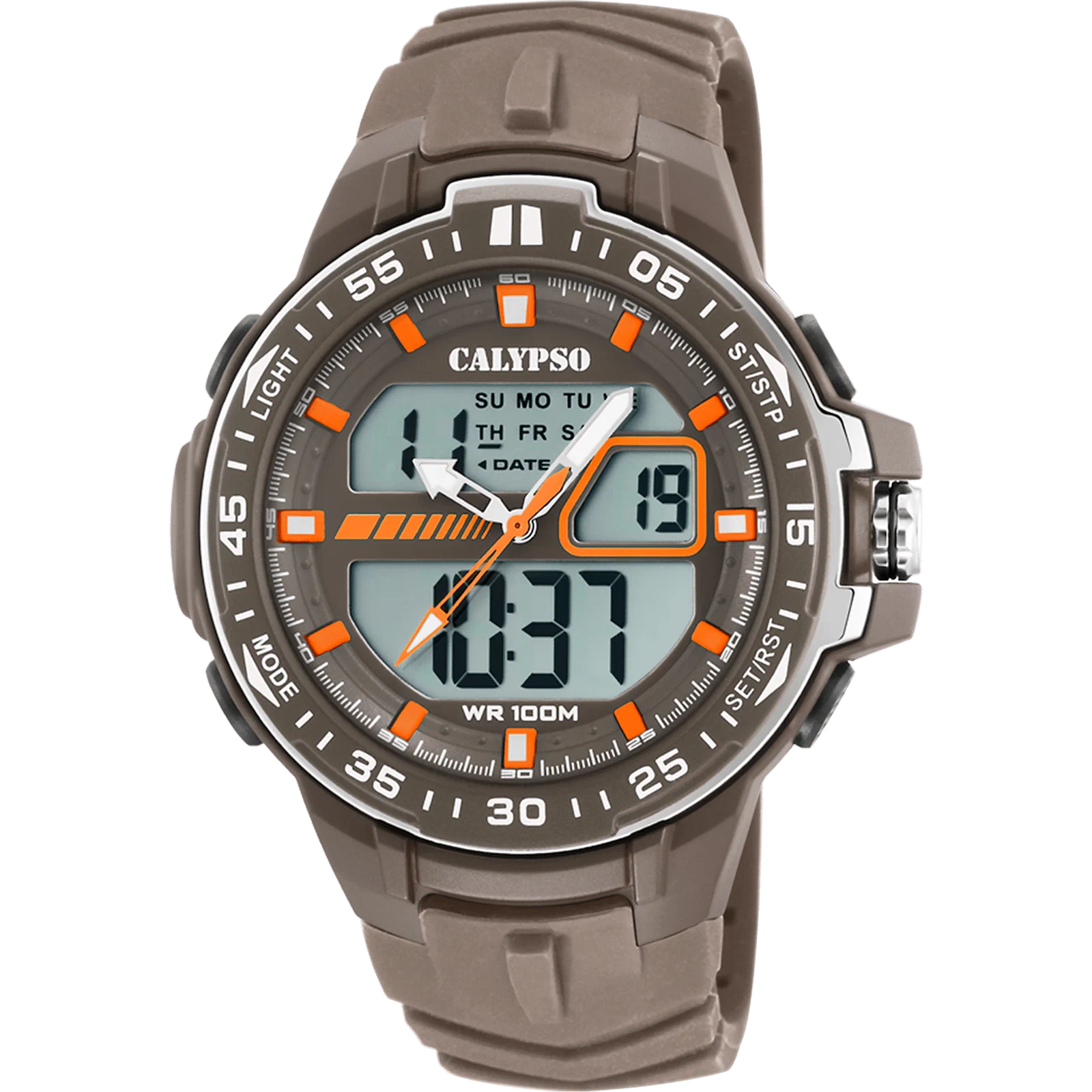MONTRE CALYPSO STREET STYLE K5766/3 NOIR, BRACELET CAOUTCHOUC, HOMME — Image du produit 1