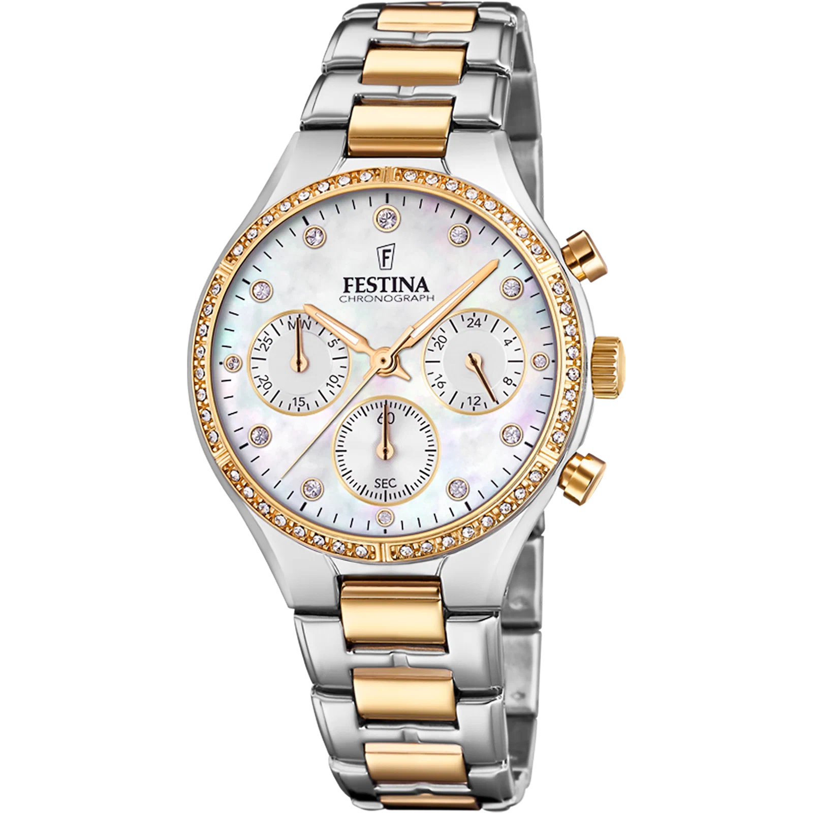 MONTRE FESTINA F20402/1 IVORY, BRACELET ACIER INOXYDABLE, FEMME — Image du produit 1
