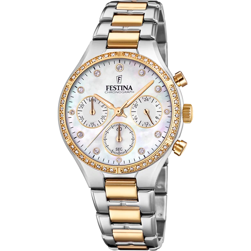 MONTRE FESTINA F20402/1 IVORY, BRACELET ACIER INOXYDABLE, FEMME