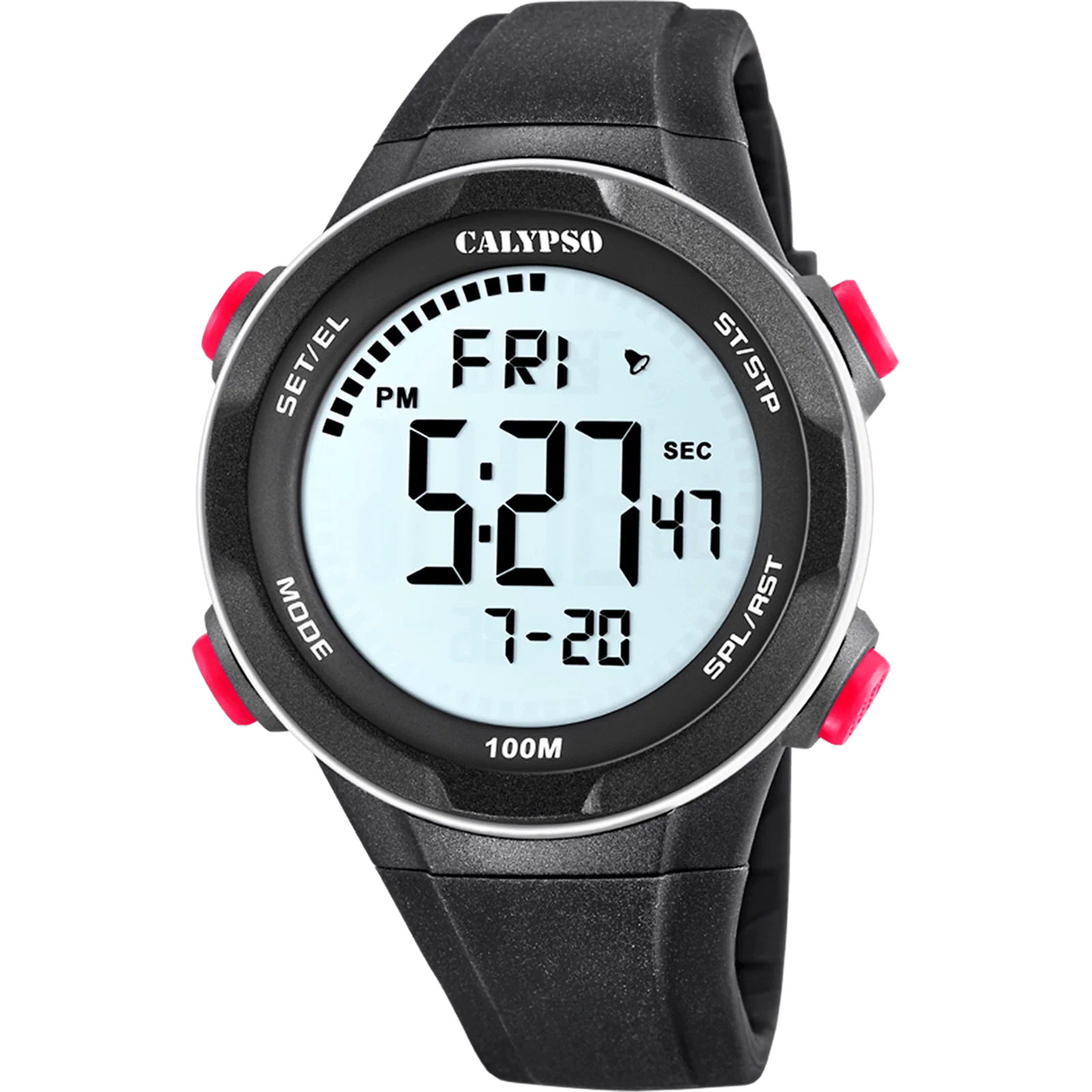MONTRE CALYPSO K5780/2 BLANC, BRACELET CAOUTCHOUC, HOMME — Image du produit 1