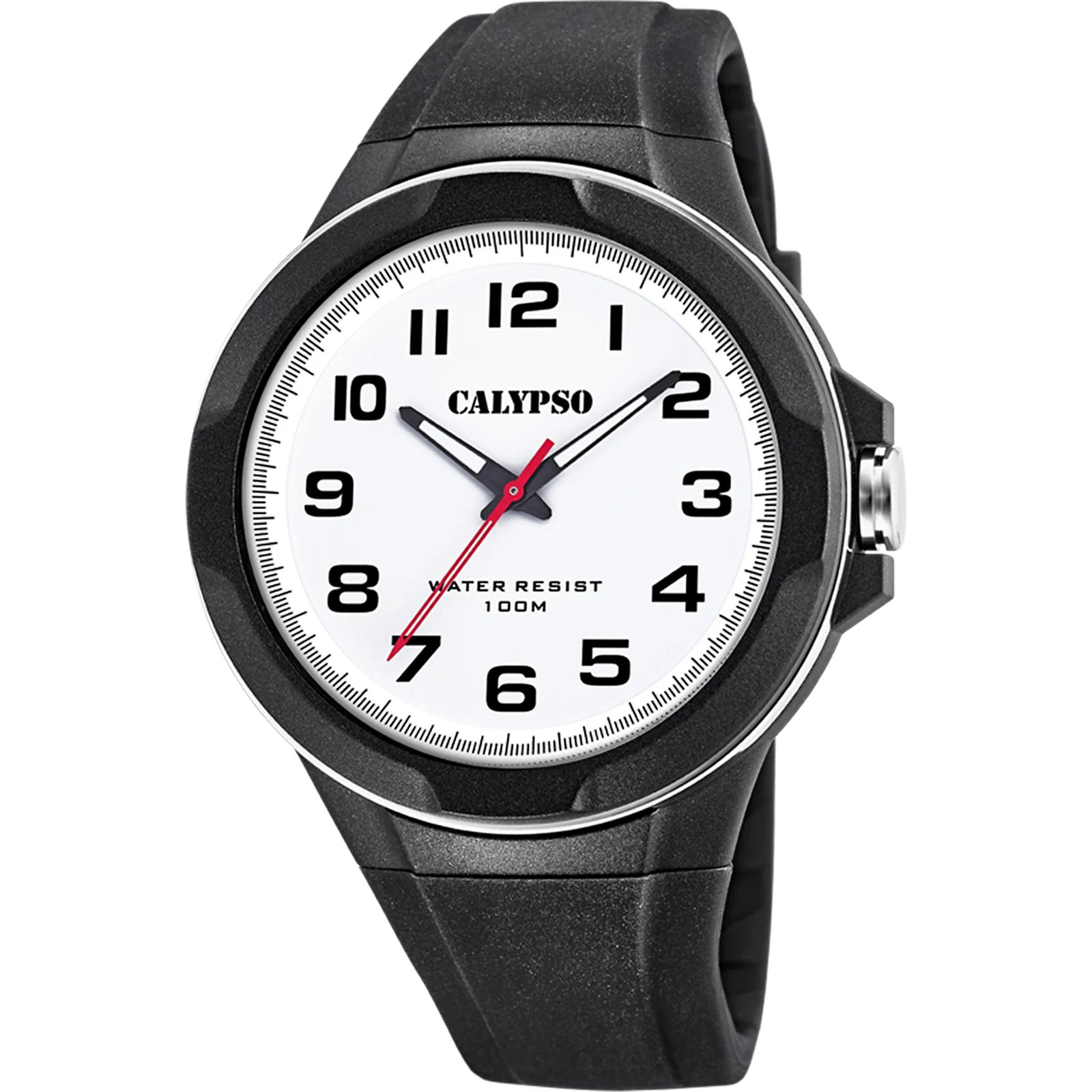 CALYPSO STREET STYLE WATCH K5781/1 WHITE, RUBBER STRAP, MEN'S — Product image 1