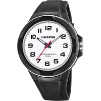 MONTRE CALYPSO STREET STYLE K5781/1 BLANC, BRACELET CAOUTCHOUC, HOMME