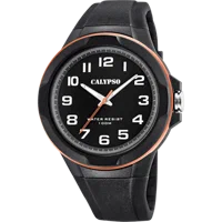 MONTRE CALYPSO STREET STYLE K5781/6 NOIR, BRACELET D’ CAOUTCHOUC, HOMME