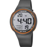 MONTRE CALYPSO K5795/4 GRIS, BRACELET CAOUTCHOUC, HOMME