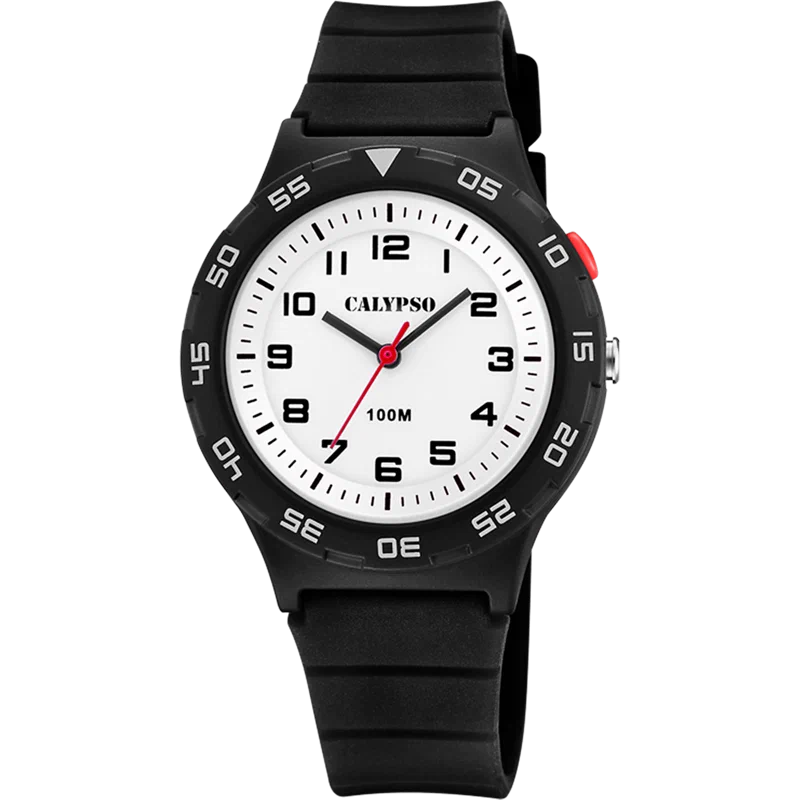 MONTRE CALYPSO SWEET TIME K5797/4 BLANC, BRACELET CAOUTCHOUC, ENFANTS