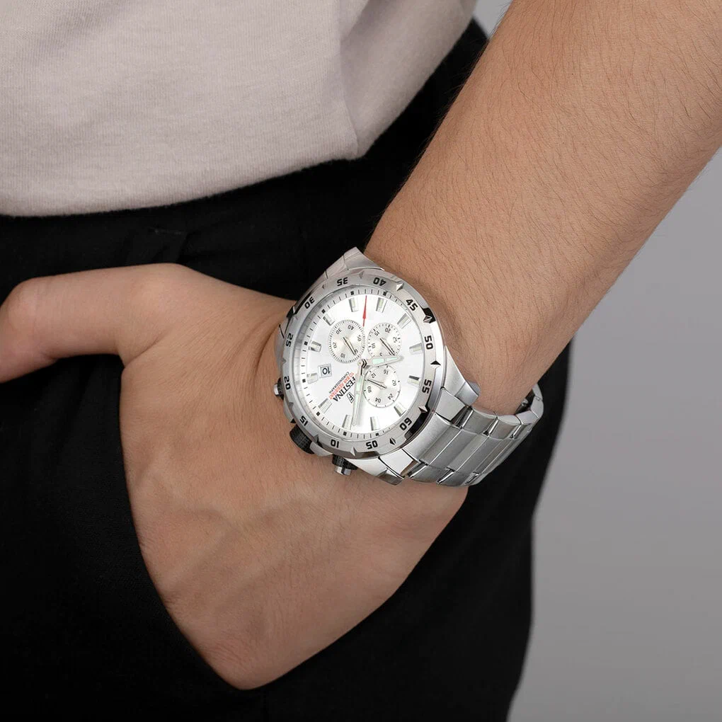 MONTRE FESTINA F20463/1 GRIS, BRACELET ACIER INOXYDABLE, HOMME — Image du produit 3
