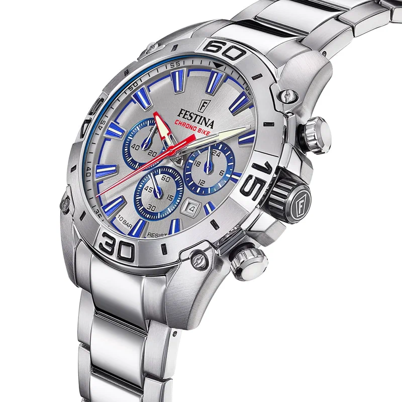 MONTRE FESTINA CHRONO BIKE F20543/1 GRIS PLATA, BRACELET ACIER, HOMME — Image du produit 2
