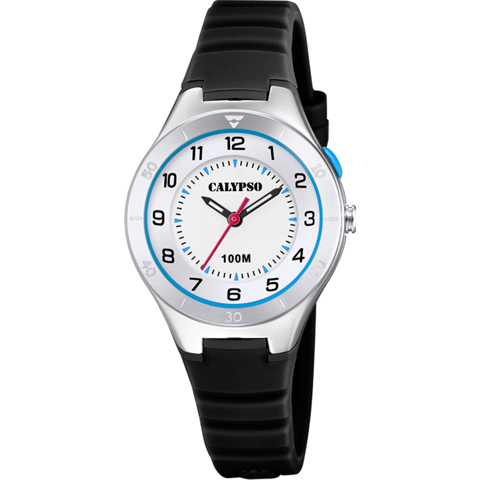 CALYPSO JUNIOR COLLECTION WATCH K5800/4 WHITE, RUBBER STRAP — Product image 1