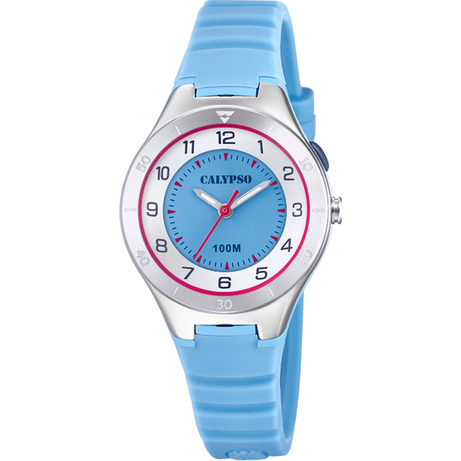CALYPSO JUNIOR COLLECTION WATCH K5800/1 WHITE, RUBBER STRAP — Product image 1