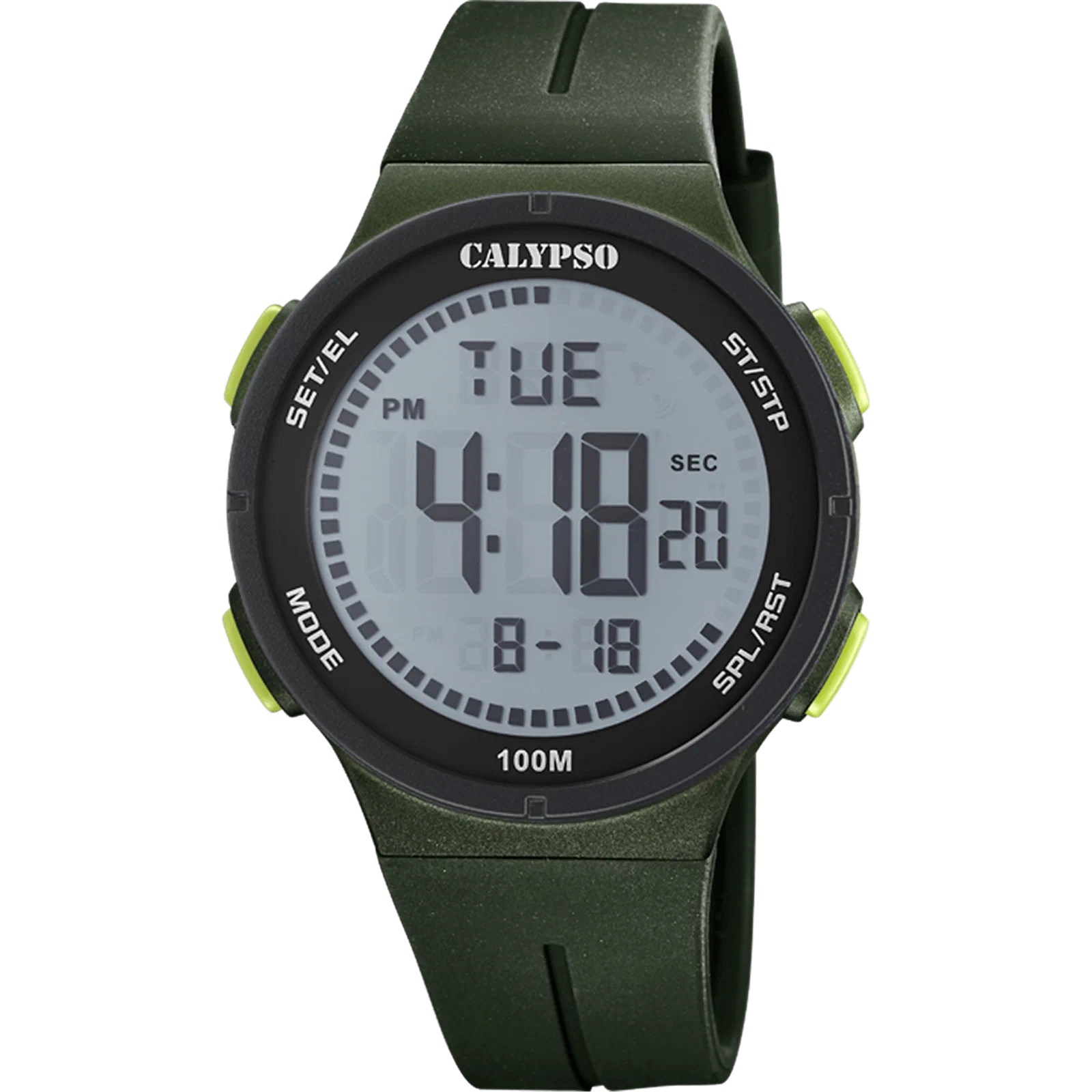 ساعة CALYPSO K5803/2 رقمية، سوار مطاطي، رجالي — صورة المنتج 1