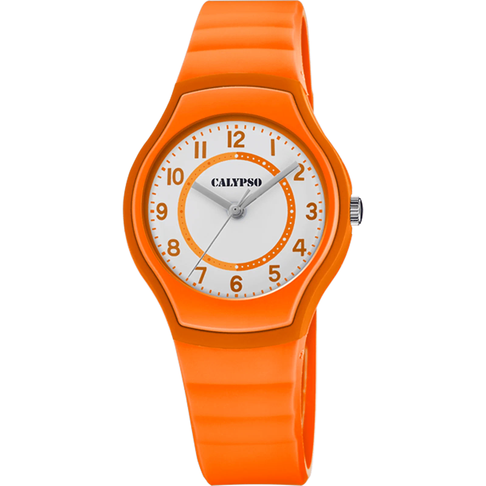 CALYPSO JUNIOR COLLECTION K5806/5 WHITE WATCH, RUBBER STRAP — Product image 1