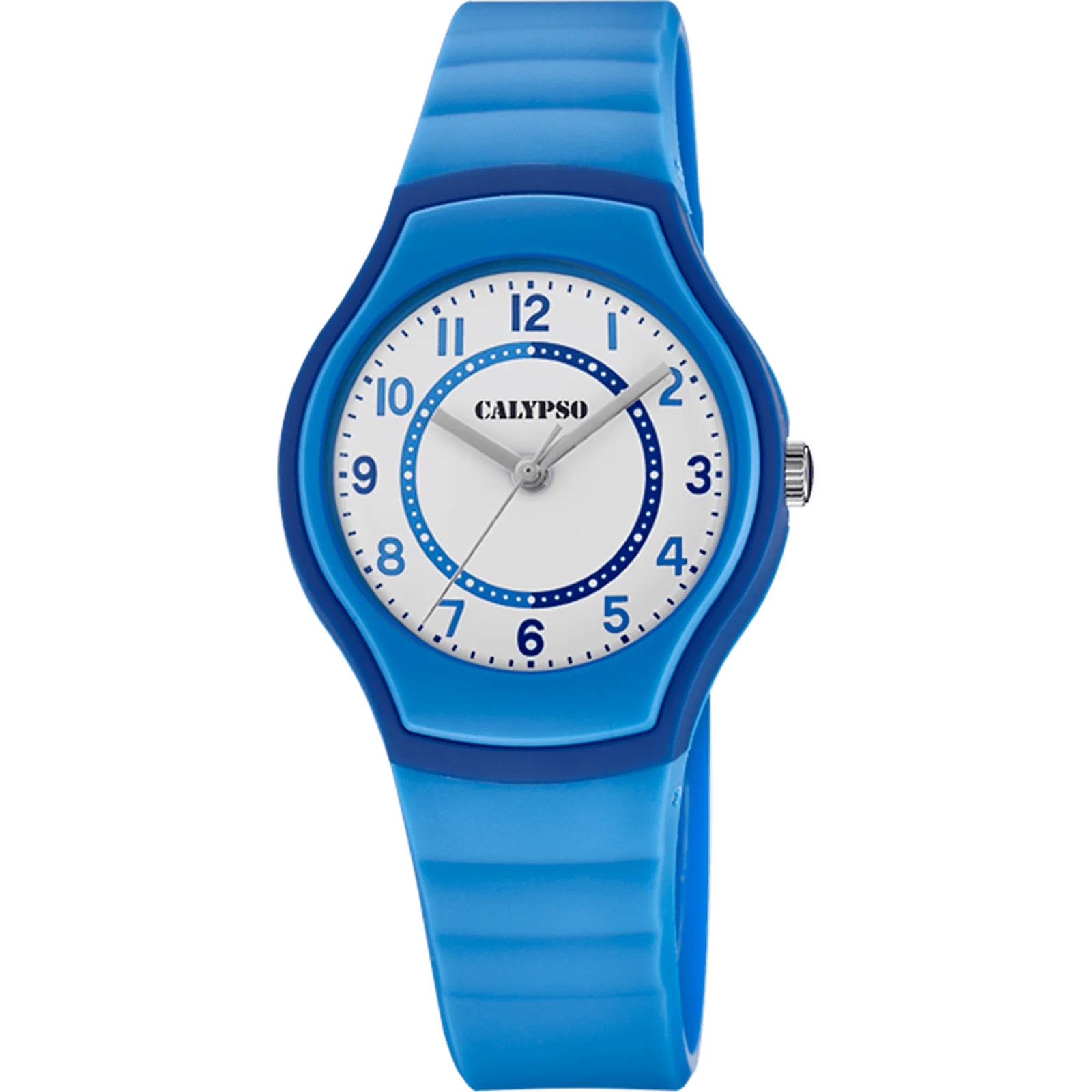 CALYPSO JUNIOR COLLECTION K5806/6 WHITE WATCH, RUBBER STRAP — Product image 1