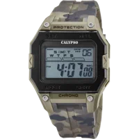 ساعة CALYPSO K5810/3 رقمية، سوار مطاطي، رجالي