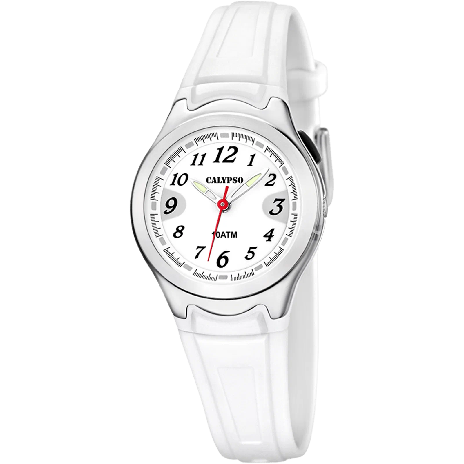 MONTRE CALYPSO SWEET TIME K6067/1 BLANC, BRACELET CAOUTCHOUC, FEMME — Image du produit 1