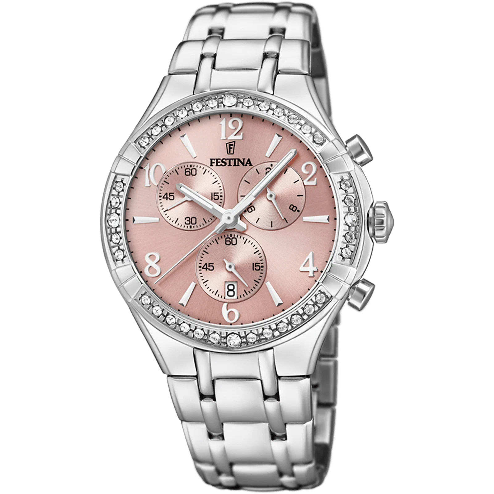 ساعة FESTINA BOYFRIEND COLLECTION F20392/3 وردية، سوار من الفولاذ، نسائي — صورة المنتج 1
