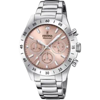 ساعة FESTINA BOYFRIEND F20397/3 وردية، سوار من الفولاذ، نسائية