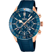 MONTRE FESTINA F20516/1 BLEU, BRACELET CAOUTCHOUC, HOMME