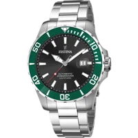MONTRE FESTINA AUTOMATIQUE F20531/2 NOIR, BRACELET ACIER, HOMME