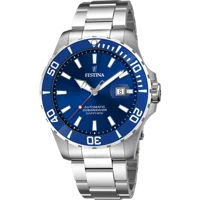 MONTRE FESTINA AUTOMATIQUE F20531/3 BLEU, BRACELET ACIER, HOMME