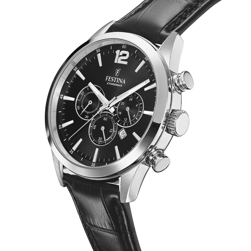 MONTRE FESTINA F20542/5 NOIR, BRACELET CUIR, HOMME — Image du produit 2
