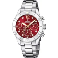 MONTRE FESTINA F20603/2 BORDEAUX, BRACELET ACIER, LES FEMMES