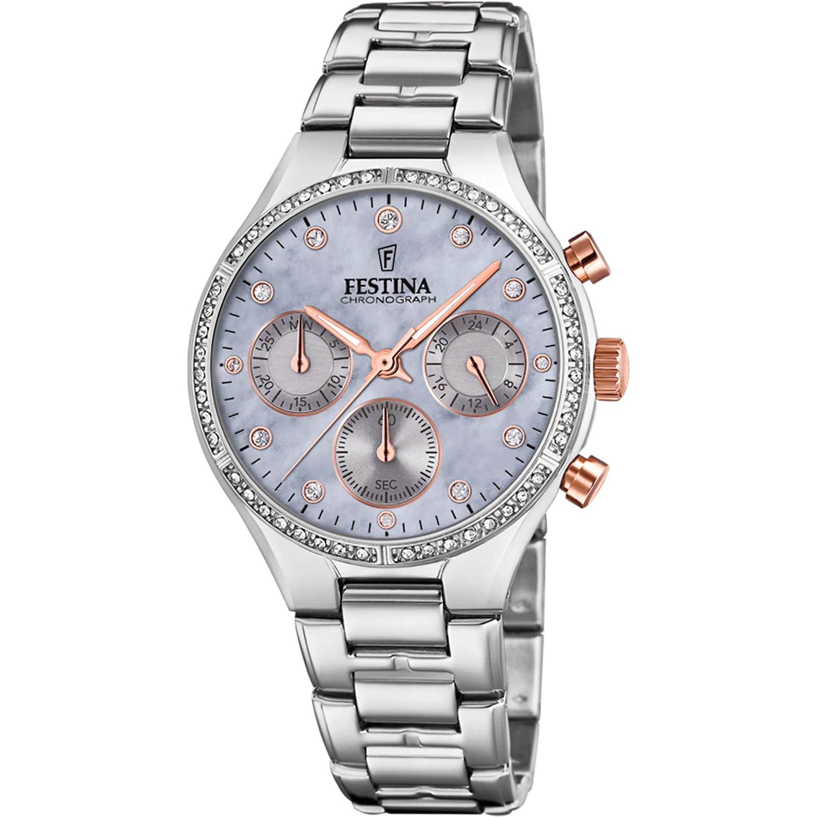 MONTRE FESTINA BOYFRIEND COLLECTION F20401/3 VIOLET, BRACELET ACIER, FEMME — Image du produit 1