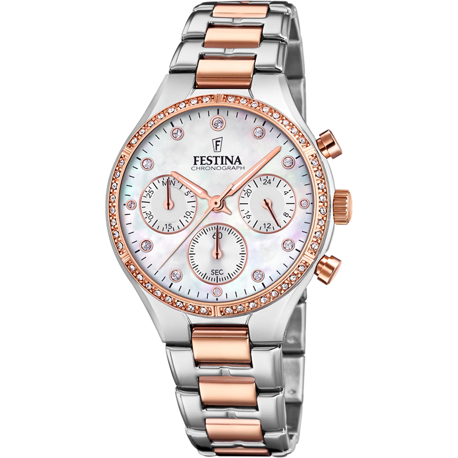 MONTRE FESTINA BOYFRIEND F20403/1 NACRE, BRACELET ACIER, FEMME — Image du produit 1
