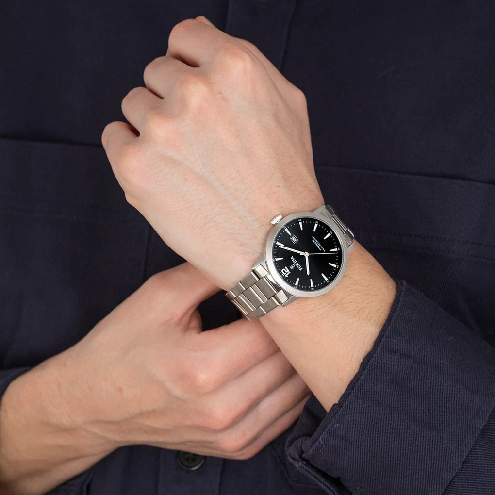 MONTRE FESTINA TITANIUM F20435/3 NOIR, BRACELET TITANE, HOMME — Image du produit 2
