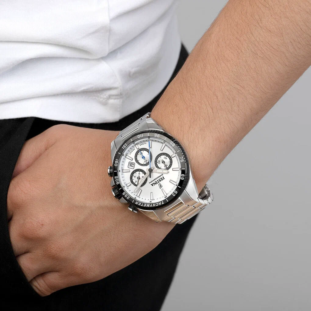 MONTRE FESTINA F20560/1 GRIS, BRACELET ACIER INOXYDABLE, HOMME — Image du produit 4